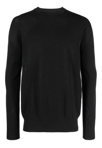 There Was One long-sleeve knitted jumper - Nero