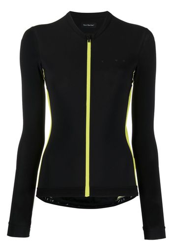 There Was One Top da ciclismo a maniche lunghe con zip - Nero