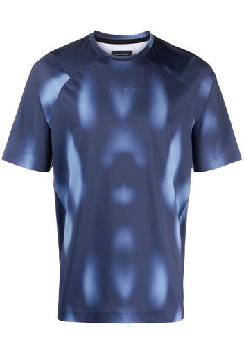 There Was One gradient-print short-sleeve T-shirt - Blu