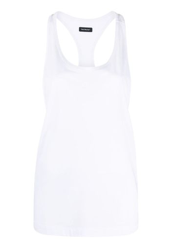 There Was One drop-armhole racerback tank top - Bianco