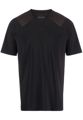 There Was One panelled short-sleeve T-shirt - Nero