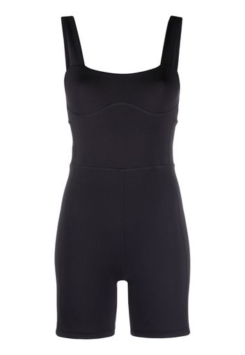 There Was One scoop-back sleeveless jumpsuit - Nero