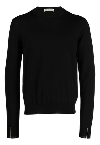 There Was One fine-knit merino jumper - Nero