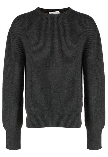 There Was One two-tone ribbed-knit jumper - Grigio