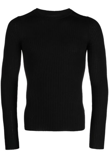 There Was One ribbed-knit wool jumper - Nero