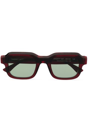 Thierry Lasry Occhiali da sole Vendetty squadrati - Rosso