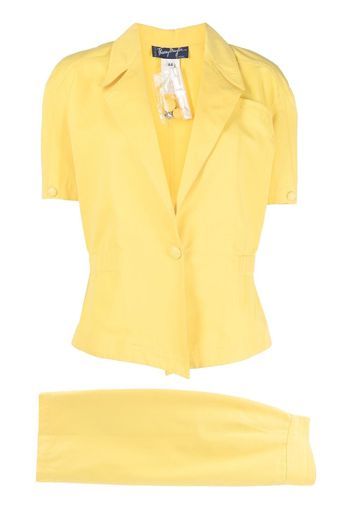 Thierry Mugler Pre-Owned Completo due pezzi denim - Giallo