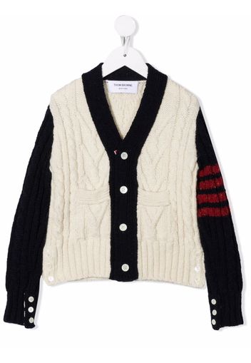 Thom Browne Kids Cardigan - Bianco