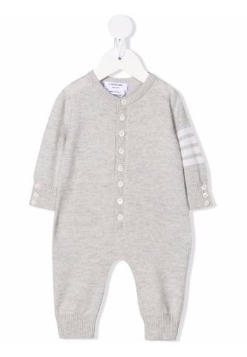 Thom Browne Kids Maglione a righe - Grigio