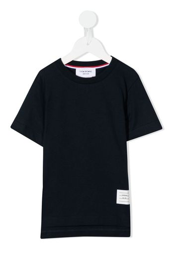 Thom Browne Kids cotton short-sleeve T-shirt - Blu