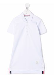 Thom Browne Kids Abito modello polo a maniche corte - Bianco