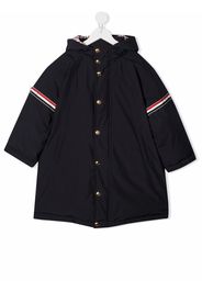 Thom Browne Kids Cappotto con cappuccio - Blu