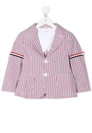 Thom Browne Kids striped single-breasted blazer - Multicolore