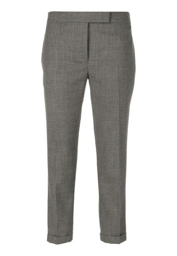 Lowrise Skinny Trousers In Medium Grey 2-Ply Wool Fresco