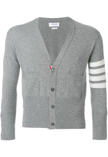 Cardigan con scollo a V con 4 bande