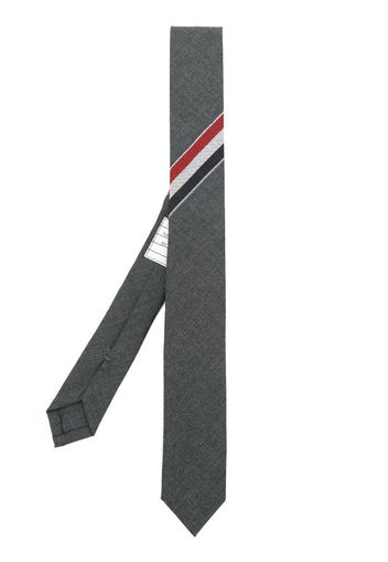 Engineered Stripe Necktie In Wool