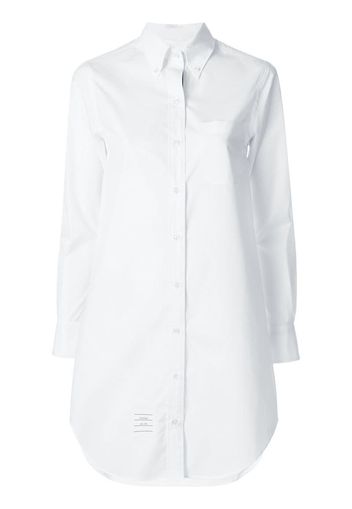 elongated button-down shirt