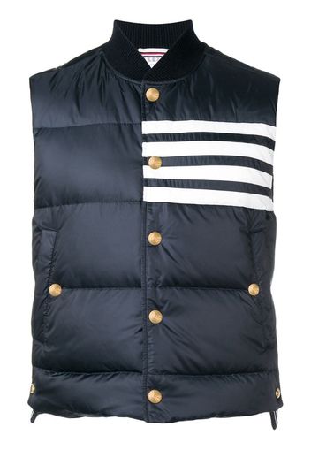 Gilet imbottito con righe