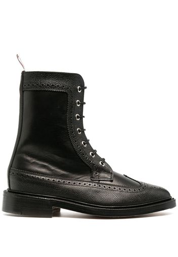 Thom Browne Stivaletti con dettaglio brogue - Nero