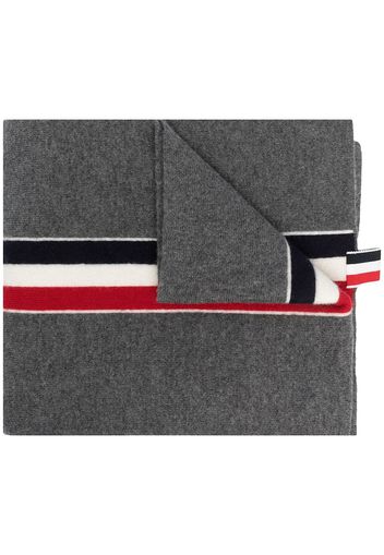 Thom Browne Sciarpa a righe - Grigio