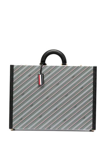 Thom Browne Portadocumenti con stampa - Grigio