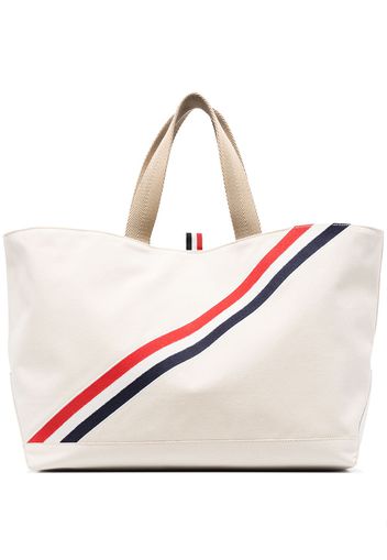 Thom Browne RWB stripe tote bag - Toni neutri