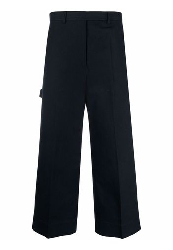 Thom Browne cropped straight-leg trousers - Blu