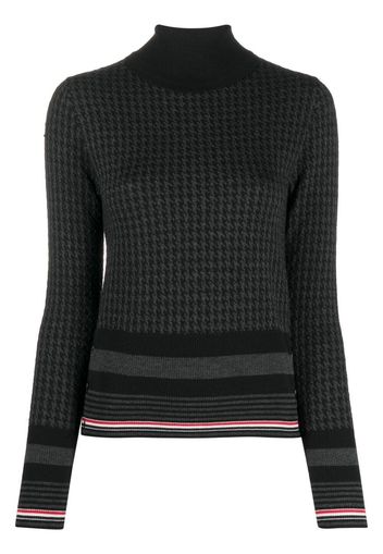 Thom Browne Maglione con motivo pied-de-poule jacquard - Nero