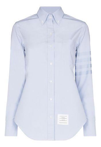 Thom Browne THOM TOP SHRT CN LS BU CLSSC 4 BAR PTCH - Blu