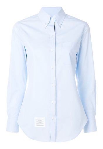 Thom Browne button-down slim-fit shirt - LIGHT BLUE