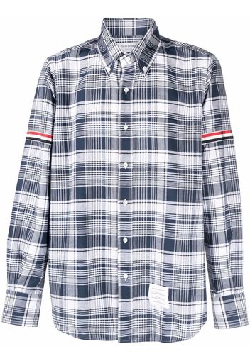 Thom Browne Camicia a quadri - Blu