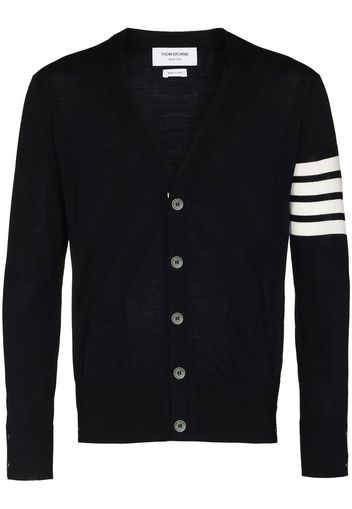 Thom Browne TB CLASSIC MERINO VNECK CARDI BLU