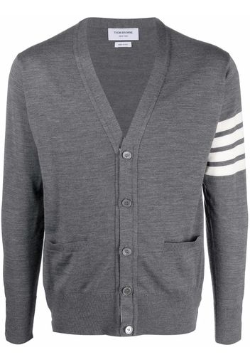 Thom Browne 4-Bar knitted cardigan - Grigio