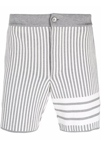 Thom Browne Shorts con motivo jacquard Seersucker - 055 LT GREY