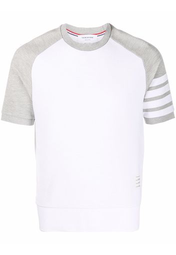 Thom Browne T-shirt con righe - Bianco