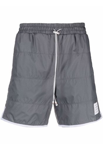 Thom Browne Shorts sportivi ripstop - Argento