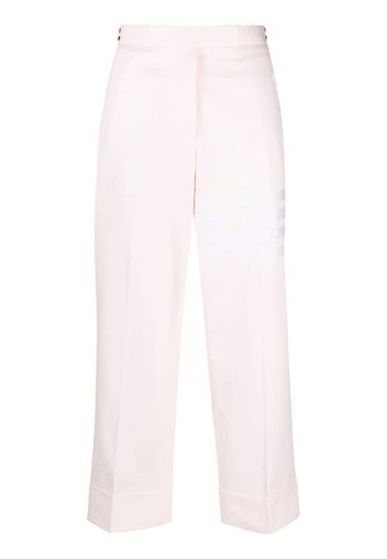 Thom Browne Pantaloni crop a gamba ampia - Rosa