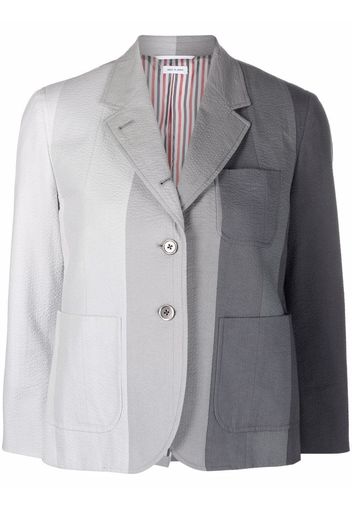 Thom Browne Giacca con design color-block - Grigio