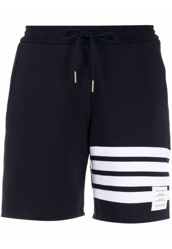 Thom Browne four-bar stripe track shorts - Blu