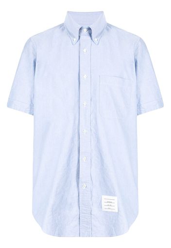 Thom Browne Camicia con logo - Blu