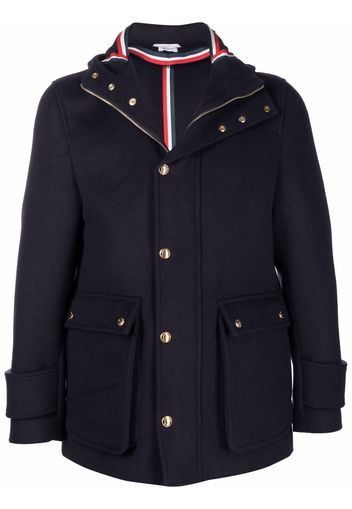 Thom Browne Parka con cappuccio - Blu