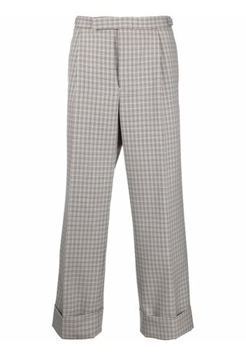 Thom Browne Pantaloni con motivo pied-de-poule - Toni neutri