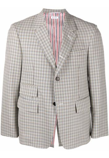 Thom Browne Cappotto in pied de poule - Multicolore