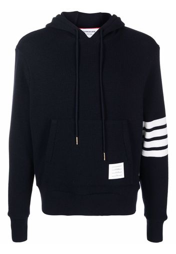 THOM BROWNE 4-Bar stripe hoodie - Blu