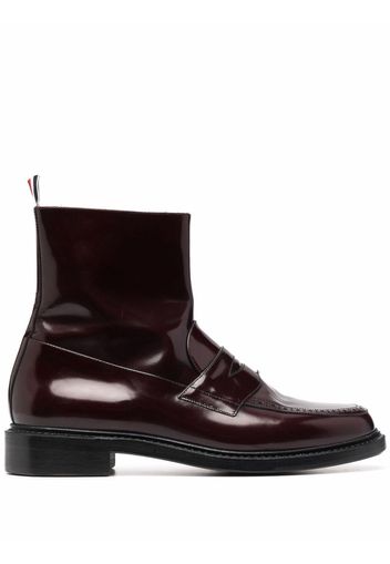 Thom Browne Stivaletti con zip - Rosso