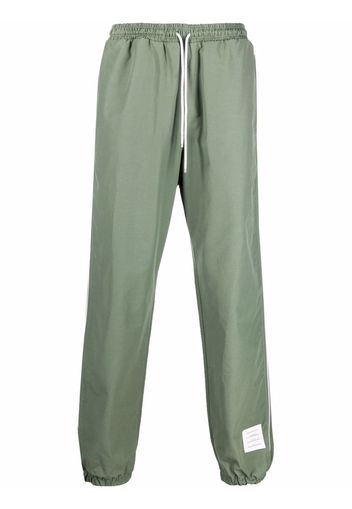 Thom Browne logo-patch track pants - Verde