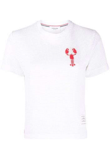 Thom Browne Top con ricamo - Bianco