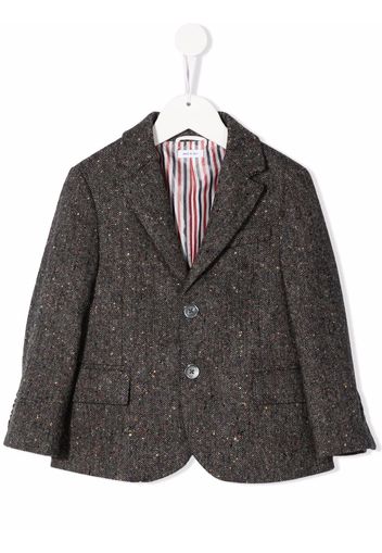 Thom Browne Blazer con banda RWB - Grigio