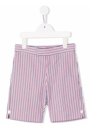 Thom Browne Shorts con banda RWB - Rosso