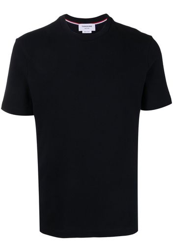 Thom Browne T-shirt girocollo con maniche corte - Blu